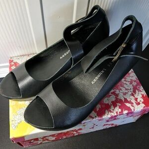 Chinese Laundry Black Heels with Ankle Strap